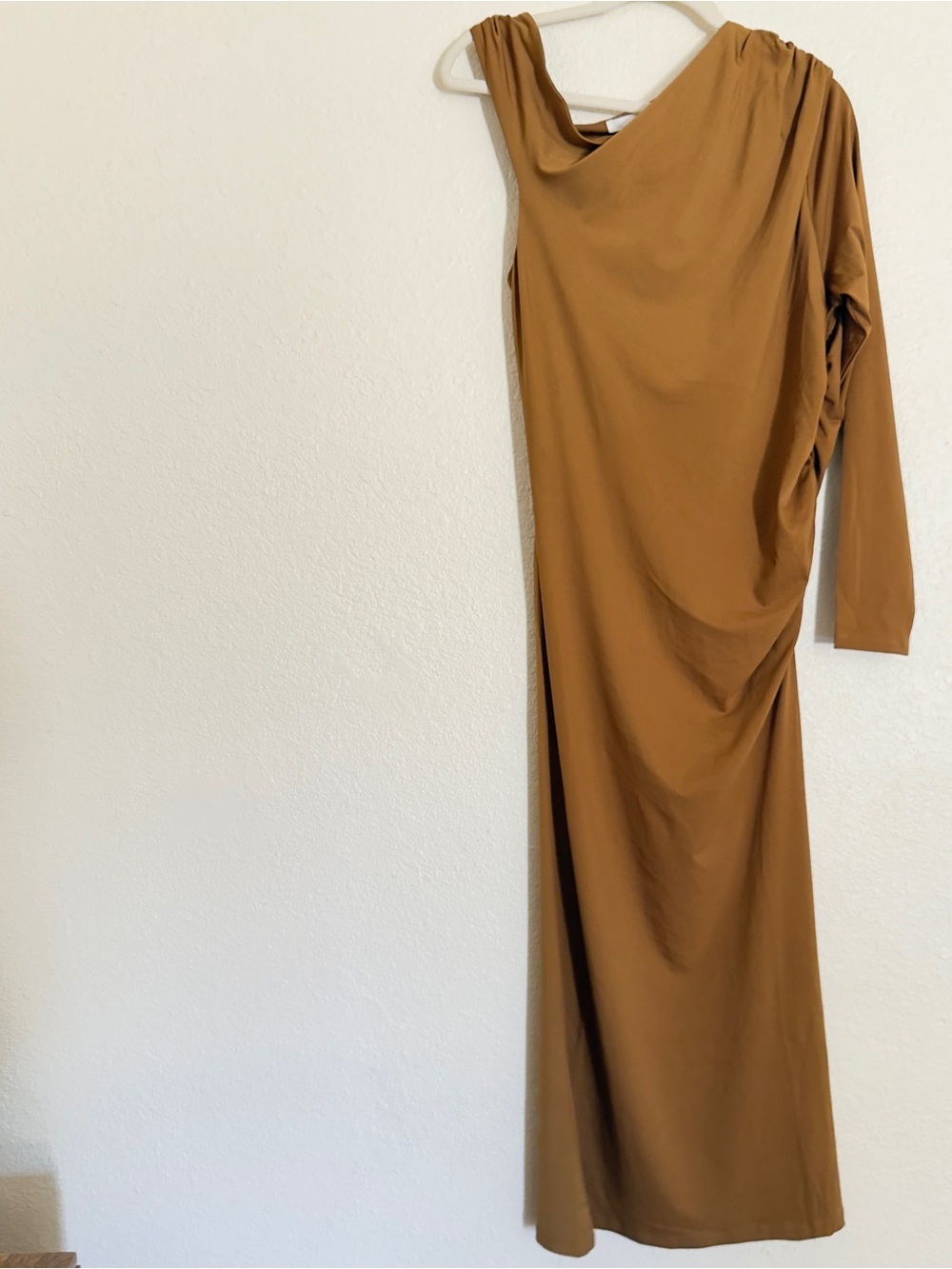 H&M DRAPED ONE-SHOULDER DRESS - Picture 6 of 16